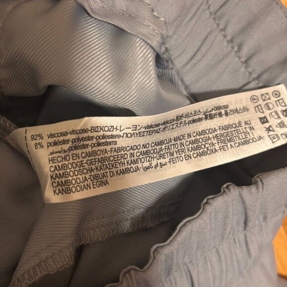 Zara Women’s Gray Cropped Pants Wide Leg w/ Pockets SUPER SOFT - Size M - Picture 5 of 5